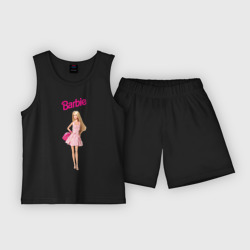 Детская пижама с шортами хлопок Барби на прогулке