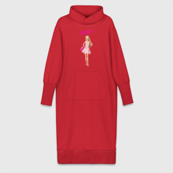 Платье удлиненное хлопок Барби на прогулке