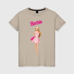 Женская футболка хлопок Барби на прогулке