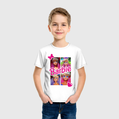 Детская футболка хлопок Куклы Барби, цвет белый - фото 3
