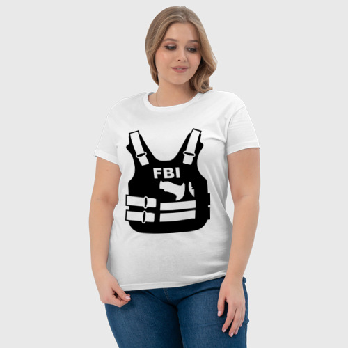 Женская футболка хлопок FBI (униформа) - фото 6