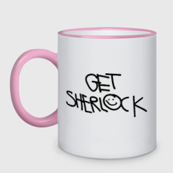 Кружка двухцветная Get Sherlock