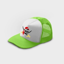 Кепка тракер с сеткой Пиратский череп - фото 2