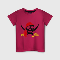 Детская футболка хлопок Пиратский череп