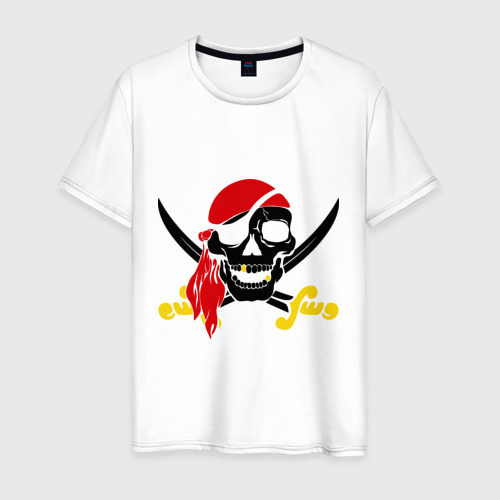 Мужская футболка хлопок Пиратский череп
