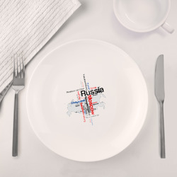 Набор: тарелка + кружка Россия (крупнейшие города) - фото 2