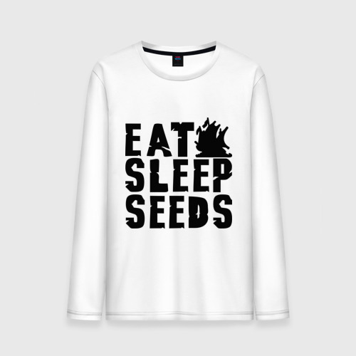 Мужской лонгслив хлопок Eat sleep seeds