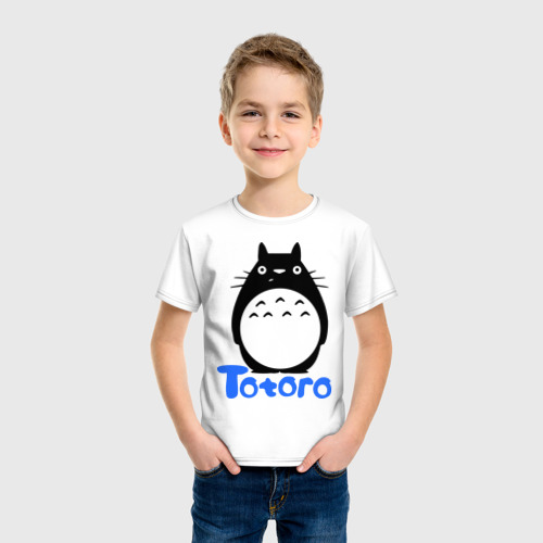 Детская футболка хлопок Totoro черный - фото 3