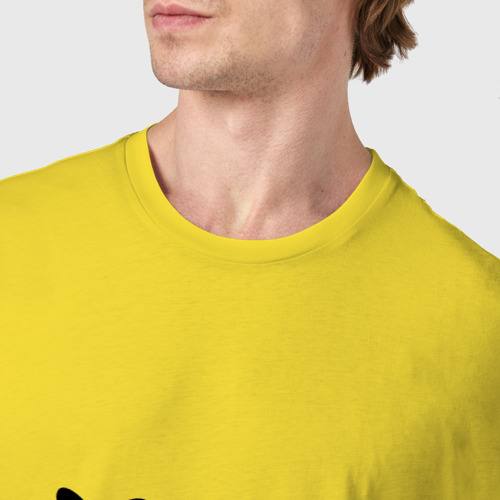 Мужская футболка хлопок В жизни всегда есть место желтому, цвет желтый - фото 6