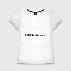 Женская футболка хлопок Slim BMW motor