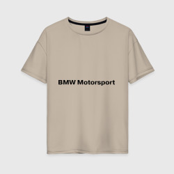 Женская футболка хлопок Oversize BMW motor