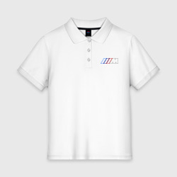 Женское поло хлопок BMW Motor Contur