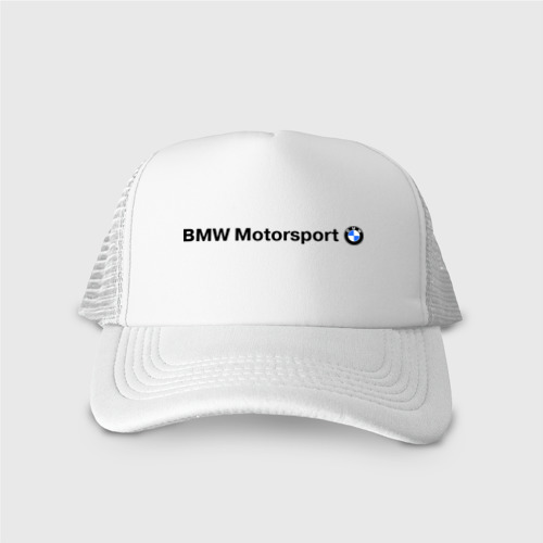 Кепка тракер с сеткой BMW Motorsport, цвет белый