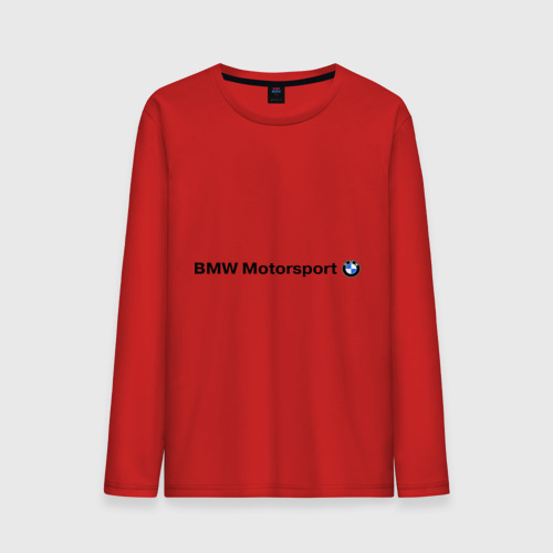Мужской лонгслив хлопок BMW Motorsport, цвет красный