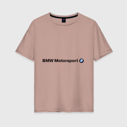 Женская футболка хлопок Oversize BMW Motorsport