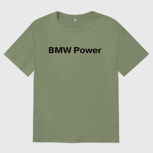 Мужская футболка хлопок Oversize BMW Power