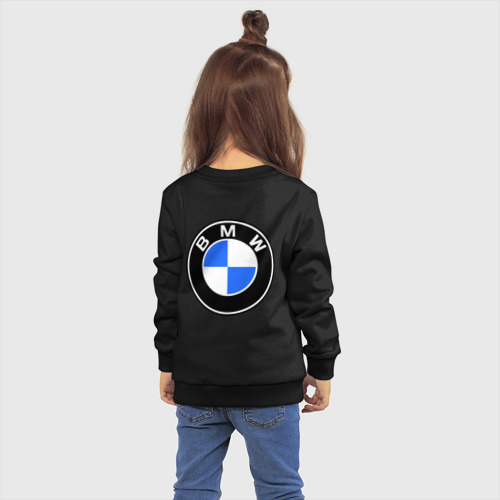 Детский свитшот хлопок Joy BMW, цвет черный - фото 4
