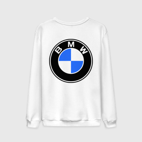 Мужской свитшот хлопок Joy BMW, цвет белый - фото 2