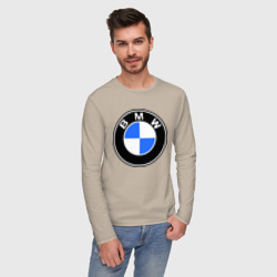 Мужской лонгслив хлопок Logo BMW - фото 2