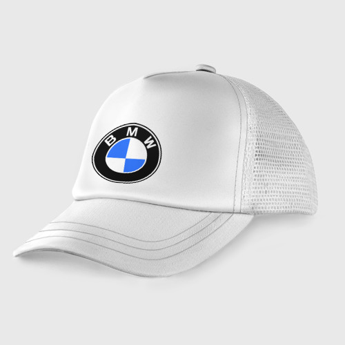 Детская кепка тракер Logo BMW, цвет белый