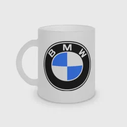 Кружка матовая стеклянная Logo BMW
