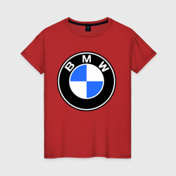 Женская футболка хлопок Logo BMW