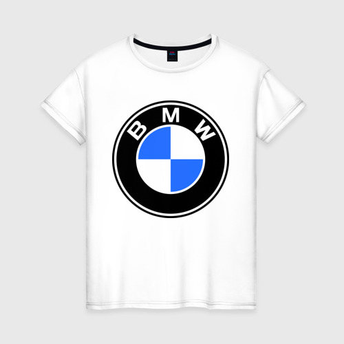 Женская футболка хлопок Logo BMW