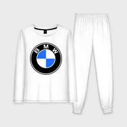 Женская пижама с лонгсливом хлопок Logo BMW