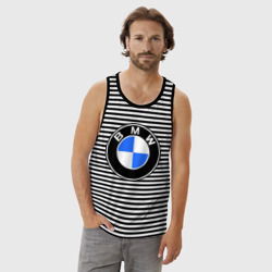 Мужская майка хлопок Logo BMW - фото 2