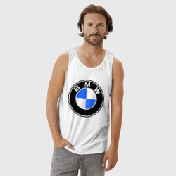 Мужская майка хлопок Logo BMW - фото 2