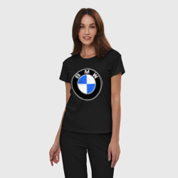 Женская пижама хлопок Logo BMW - фото 2