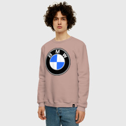 Мужской свитшот хлопок Logo BMW - фото 2