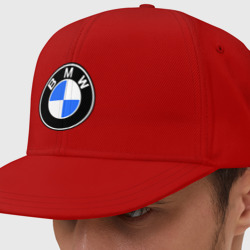 Кепка снепбек с прямым козырьком Logo BMW