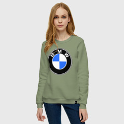 Женский свитшот хлопок Logo BMW - фото 2