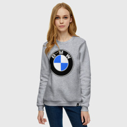 Женский свитшот хлопок Logo BMW - фото 2