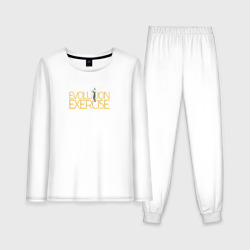 Женская пижама с лонгсливом хлопок Evolution of Exercise