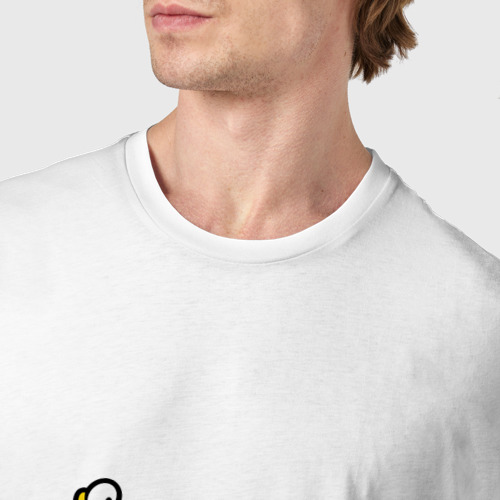 Мужская футболка хлопок income americans to Mars, цвет белый - фото 6