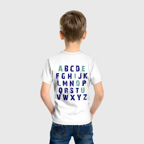 Детская футболка хлопок Алфавит по английскому - фото 4
