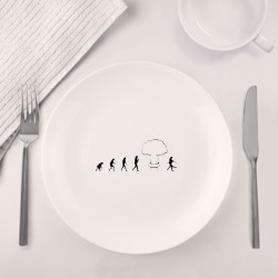 Набор: тарелка + кружка Эволюция после взрыва - фото 2