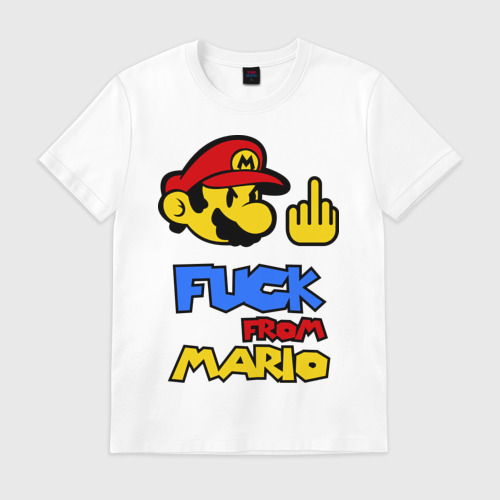 Мужская футболка хлопок Fuck From Mario Фото 01 Мужская футболка хлопок Fuck From Mario Фото 01