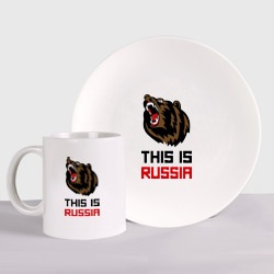 Набор: тарелка + кружка This is Russia
