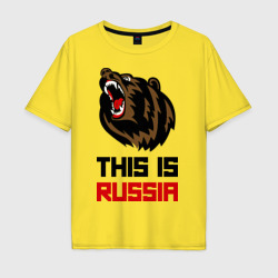 Мужская футболка хлопок Oversize This is Russia