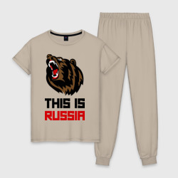 Женская пижама хлопок This is Russia