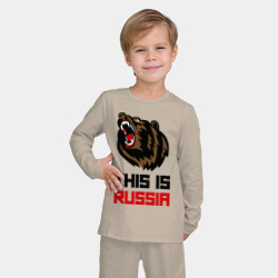 Детская пижама с лонгсливом хлопок This is Russia - фото 2