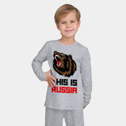 Детская пижама с лонгсливом хлопок This is Russia - фото 2