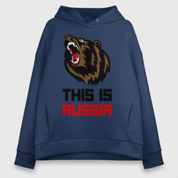 Женское худи Oversize хлопок This is Russia