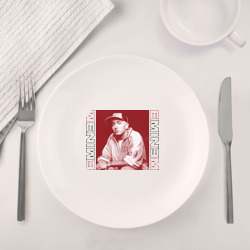 Набор: тарелка + кружка Eminem в кепке - фото 2