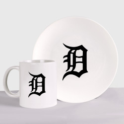 Набор: тарелка + кружка Detroit tigers