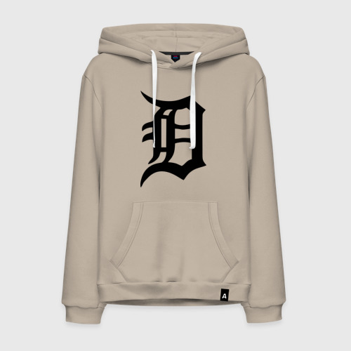 Мужская толстовка хлопок Detroit tigers, цвет миндальный