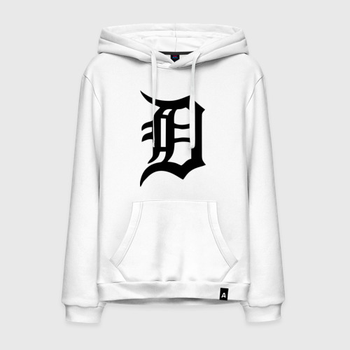 Мужская толстовка хлопок Detroit tigers, цвет белый